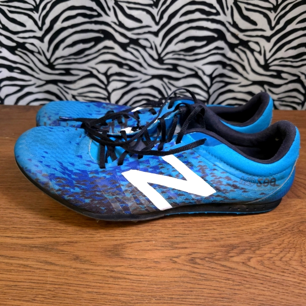 AUCN 0428 Thrifted Mens Sz. 11 Blue New Balance Track Spikes Shoes GWOSLOO.90